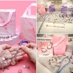 Pink Charm Bracelet Making Kit
